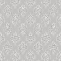 Grandeco Silver Fabric Damask A10904 Wallpaper